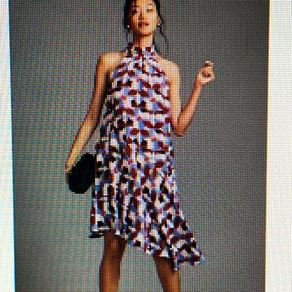 Anthropologie Silk Halter Midi Dress